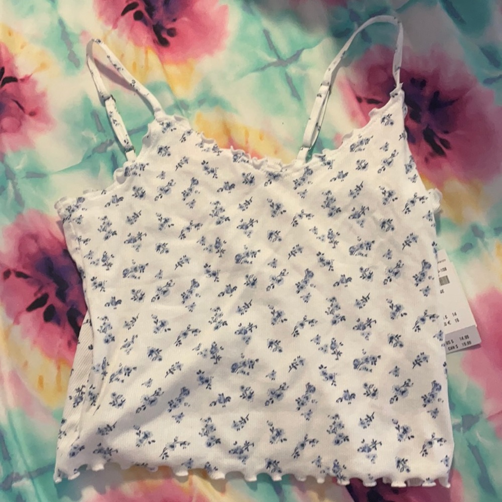 Hollister floral crop top